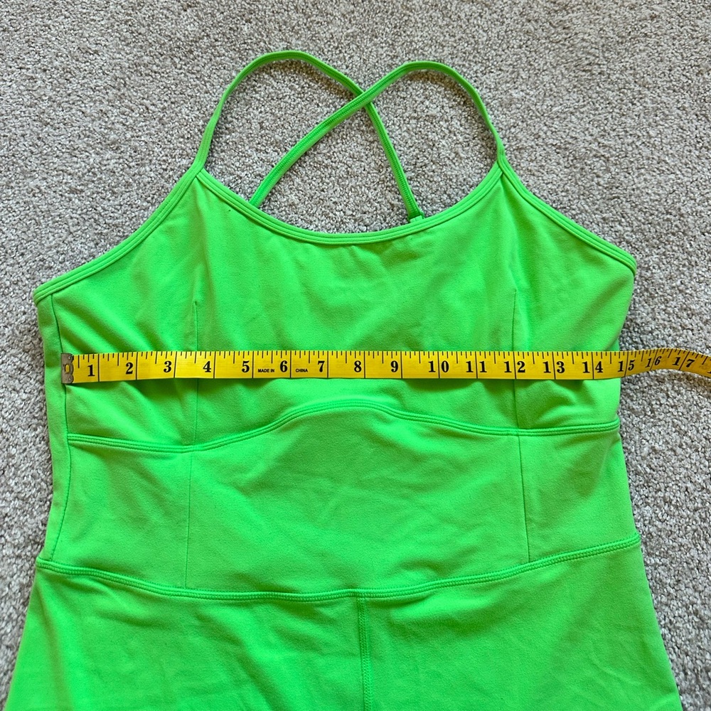 XXL GLOWMODE 6" FeatherFit™ like green neon Tummy Control Jumpsuit by Shein - Picture 4 of 16